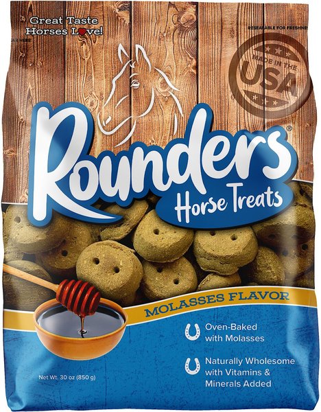 Blue Seal Rounders Molasses Flavor Horse Treats, 30-oz bag slide 1 of 3
