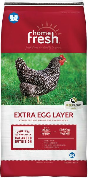 Blue Seal Home Fresh Extra Egg Layer Pellets Poultry Feed, 25-lb bag slide 1 of 7