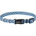 Frisco Blue Argyle Dog Collar, MD - Neck: 14 – 20-in, Width: 3/4-in