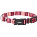 Frisco Red Boho Dog Collar, XS - Neck: 8 – 12-in, Width: 5/8-in
