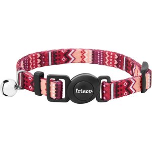 Frisco Red Boho Cat Collar, 8-12 Inches, 3/8-in wide