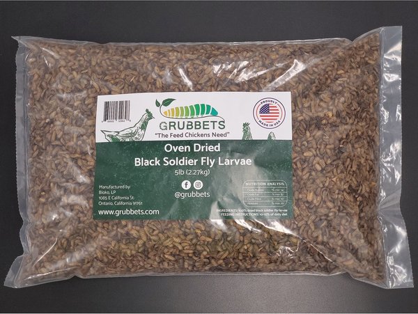 Grubbets Oven Dried Black Soldier Bird Treats, 5-lb bag slide 1 of 5