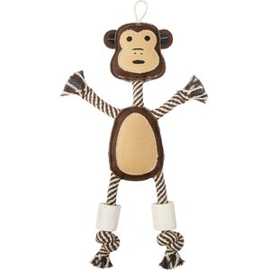 Bones & Chews Rope Monkey with Bone Dog Toy, 14"