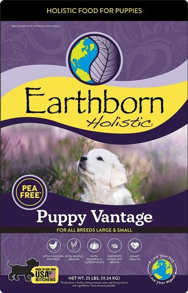Earthborn Holistic Puppy Vantage Dry Dog Food, 25-lb bag slide 1 of 9