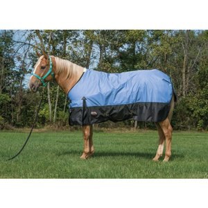 Weaver Leather Economy 600D Turnout Horse Blanket, Blue, 81-in