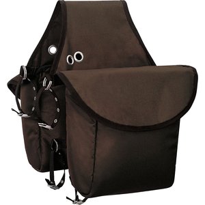 Weaver Leather Insulated Nylon Horse Saddle Bag, Brown