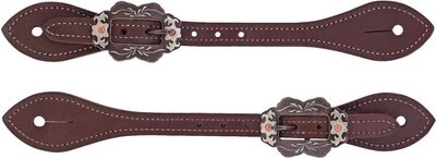 Weaver Leather Men's Flared Oiled Harness Leather Spur Straps, slide 1 of 1