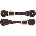 Weaver Leather Youth Harness Leather Spur Straps, Oiled Canyon Rose