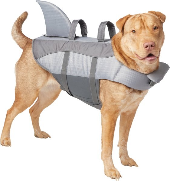 Frisco Shark Dog Life Jacket, Large slide 1 of 10