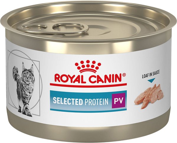 Royal Canin Veterinary Diet Adult Selected Protein PV Loaf in Sauce Canned Cat Food, 5.1-oz, case of 24 slide 1 of 8