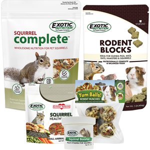 Exotic Nutrition Squirrel Food Starter Kit