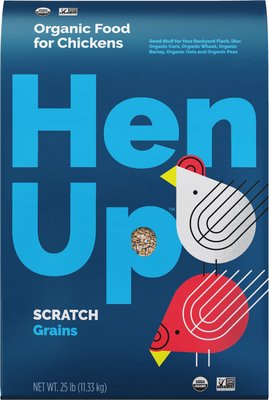 Hen Up Scratch Grains Organic Chicken Food, 25-lb bag, slide 1 of 1