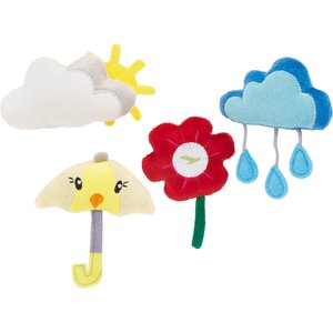 Frisco Spring April Showers Plush Cat Toy with Catnip, 4 count