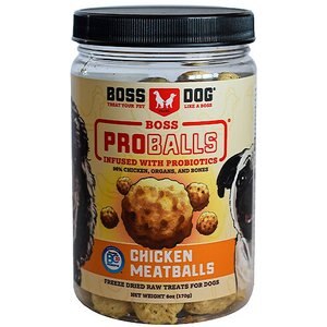 Boss Dog Proballs Chicken Freeze Dried Dog Treats, 6-oz jar