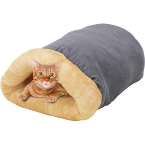 Jespet GooPaws Covered Cat & Dog Bed, Gray