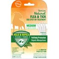 TropiClean Natural Flea & Tick Spot Treatment for Dogs, 35-75 lbs, 4 Doses (4-mos. supply)