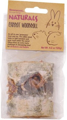 Naturals by Rosewood Carrot Woodroll Small Pet Treats, slide 1 of 1