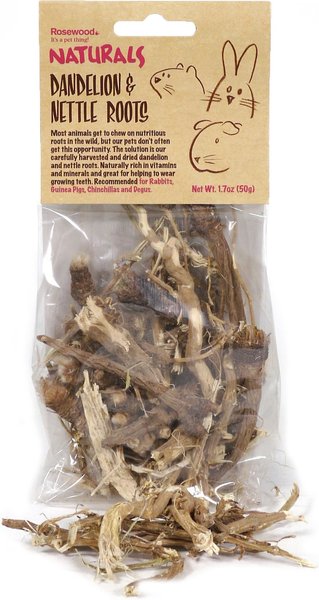 Naturals by Rosewood Dandelion & Nettle Roots Small Pet Treats, 1.7-oz bag, case of 4 slide 1 of 4
