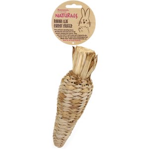 Naturals by Rosewood Banana Leaf Carrot Stuffer Small Pet Toy, 3 count