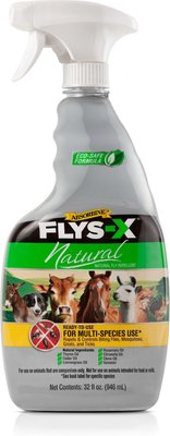 Absorbine FLYS-X Natural Fly Repellent Dog & Livestock Spray, 32-oz bottle, slide 1 of 1