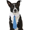 Frisco Plaid Dog & Cat Neck Tie, Medium/Large, Blue Plaid