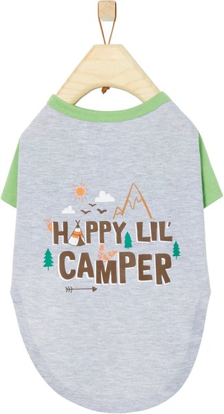 Frisco Happy Lil' Camper Dog & Cat T-Shirt, Large slide 1 of 6