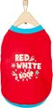 Frisco Red, White & Boop Dog & Cat T-Shirt, Large