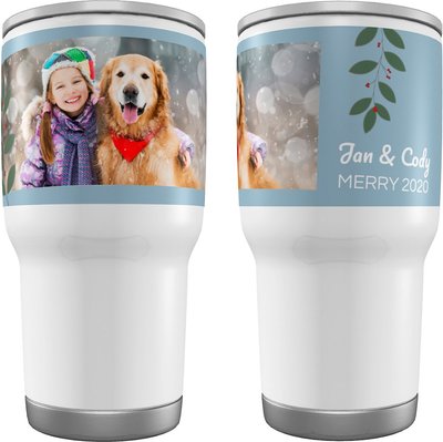 Frisco Double Walled Berry Garland Personalized Tumbler, 30-oz cup, slide 1 of 1