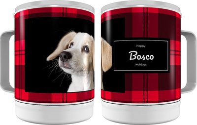 Frisco Plaid Insulated Personalized Mug, 10-oz, slide 1 of 1