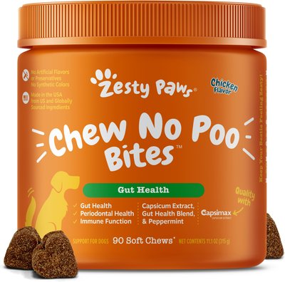 Zesty Paws Chew No Poo Bites Chicken Flavored Soft Chews Coprophagia Supplement for Dogs, slide 1 of 1