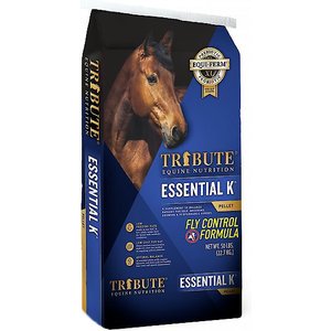 Tribute Equine Nutrition Essential K With Fly Control Formula Horse Food, 50-lb bag