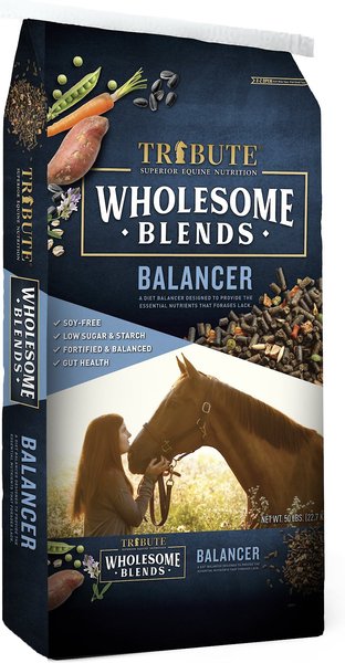Tribute Equine Nutrition Wholesome Blends Balancer Horse Food, 50-lb bag slide 1 of 10