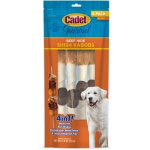 Cadet Gourmet Triple Flavored Shish Kabobs Dog Treat, X-Large