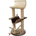 Penn-Plax Multi-Level Lounger 42-in Bamboo Cat Tree