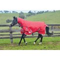 WeatherBeeta Comfitec Classic Combo Neck Medium Horse Blanket, Red/Silver/Navy, 48-in