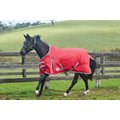 WeatherBeeta Comfitec Classic Standard Neck Lite Horse Blanket, Red/Silver/Navy, 72-in