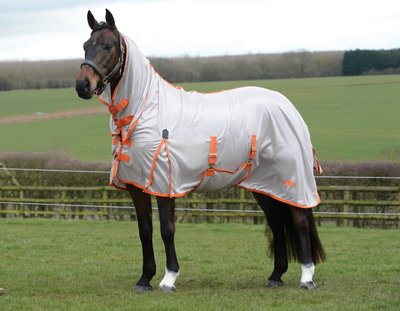 Saxon Mesh With Gusset Belly Wrap Combo Neck Horse Blanket, slide 1 of 1