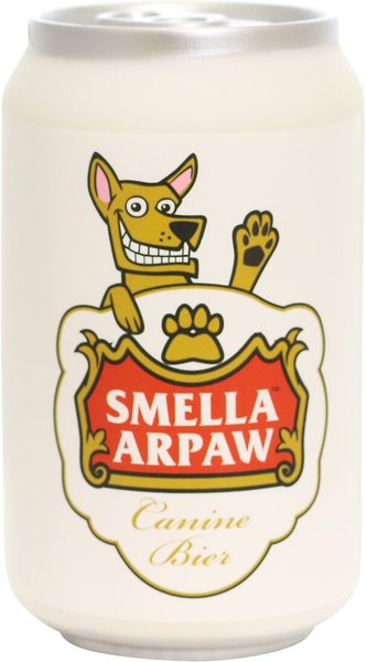 Silly Squeakers Beer Can Smella Arpaw Squeaky Dog Toy slide 1 of 5