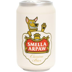 Silly Squeakers Beer Can Smella Arpaw Squeaky Dog Toy