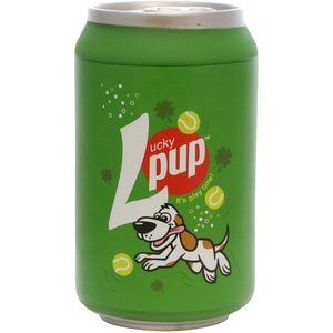 Silly Squeakers Soda Can Lucky Pup Squeaky Dog Toy