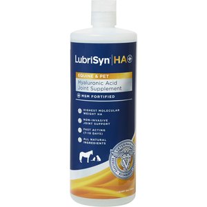 LubriSyn HA Plus MSM Joint Health Liquid Dog, Cat & Horse Supplement, 1-qt bottle