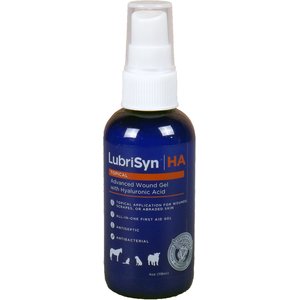 LubriSyn HA Advanced Topical Wound Gel Hyaluronic Acid Dog, Cat & Horse Wound Care Spray, 4-oz bottle