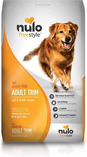 Nulo Freestyle Cod & Lentils Recipe Grain-Free Adult Trim Dry Dog Food, 26-lb bag slide 1 of 3