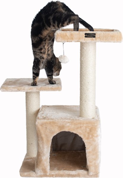 Armarkat Classic Real Wood Cat Tree, Beige, 32-in slide 1 of 9