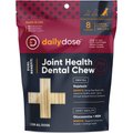 dailydose Joint Health Dental Chews for Large Dogs, Over 66 lbs, 8 count