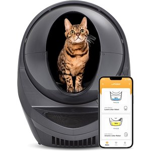 Whisker Litter-Robot WiFi Enabled Automatic Self-Cleaning Cat Litter Box, Grey