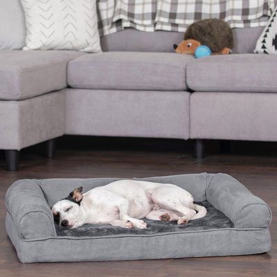 FurHaven Plush & Suede Full Support Orthopedic Sofa Dog & Cat Bed, slide 1 of 1