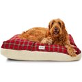 Harry Barker Plaid Sherpa Rectangle Pillow Dog Bed w/Removable Cover, Small