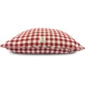 Harry Barker Buffalo Check Envelope Pillow Dog Bed w/Removable Cover, Red, Small