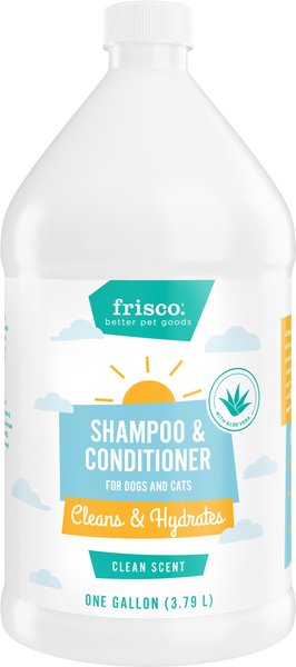 Frisco 2-in-1 Dog & Cat Shampoo & Conditioner, Clean Scent, 1-gal bottle slide 1 of 5